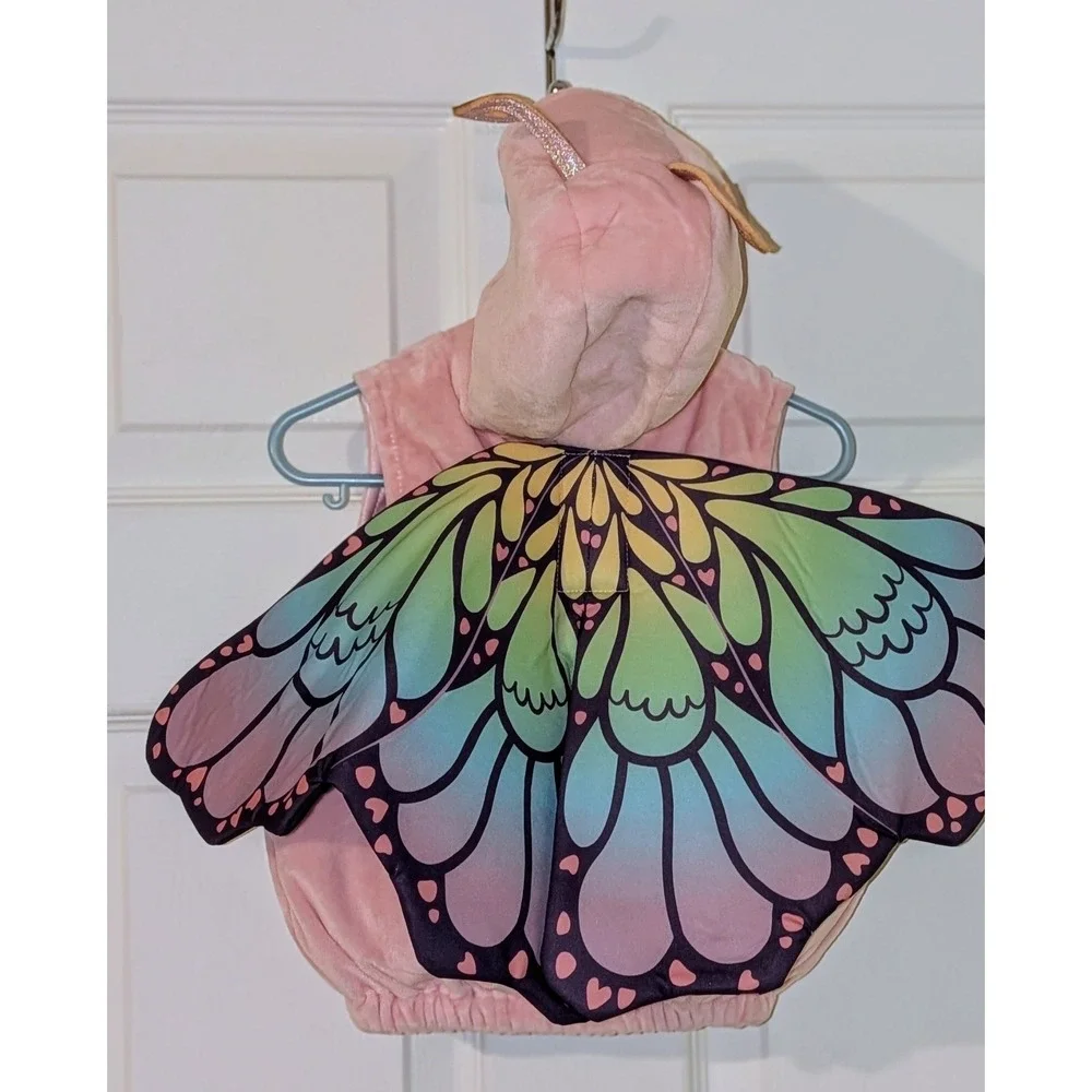 Dream Play Imagine Butterfly Costume Hooded Vest with‎ Wings Baby NWOT